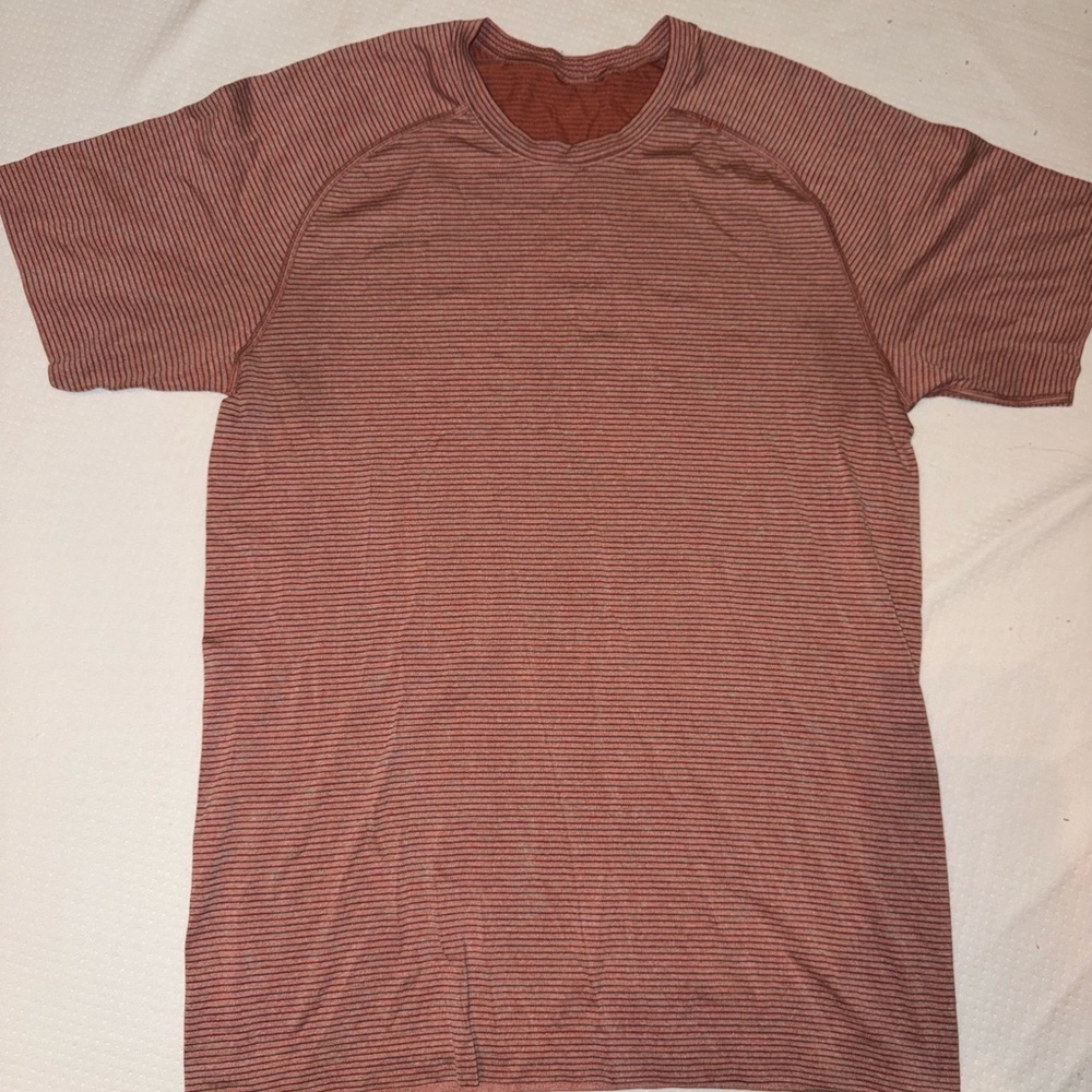 Lululemon Striped Red Men's Swiftly Tech Shirt